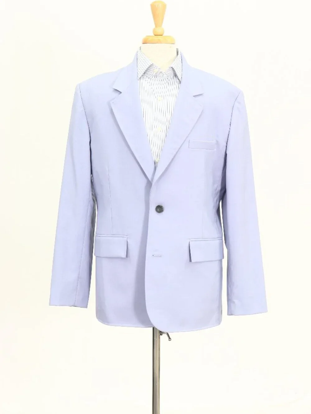3.1 Phillip Lim 40L Blue Blazer Sport Coat Jacket 2-Button Solid W871